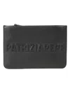 Patrizia Pepe Embossed Clutch Bag In Black