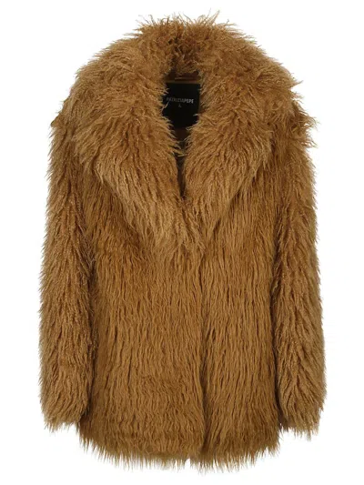 Patrizia Pepe Coat In Animal Print