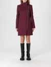 Patrizia Pepe Coat  Woman Color Burgundy In Brown
