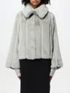 Patrizia Pepe Wide-collar Jacket In Ice