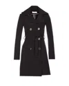 Patrizia Pepe Trench Coat In Mixed Cotton Technical Fabric