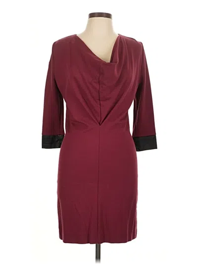 Pre-owned Patrizia Pepe Cocktail Dress In Burgundy