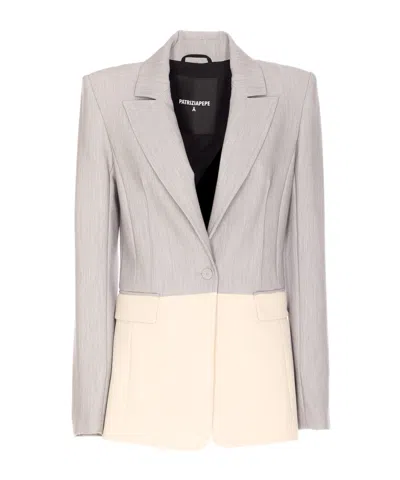 PATRIZIA PEPE PATRIZIA PEPE TWO-TONE BLAZER JACKET