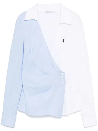 Patrizia Pepe Colour-block Shirt In White