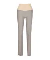 Patrizia Pepe Colour-block Trousers In Gray