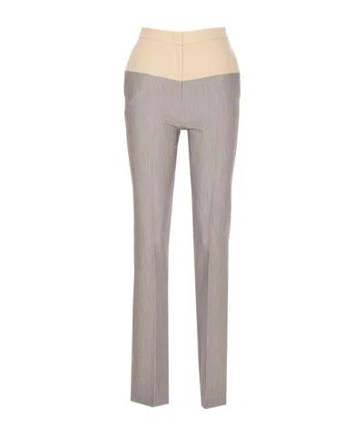 PATRIZIA PEPE PATRIZIA PEPE TWO-TONE STRAIGHT PANTS