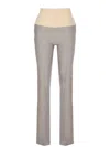 Patrizia Pepe Colour-block Trousers In Grey