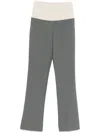 Patrizia Pepe Colour-block Trousers In Grey