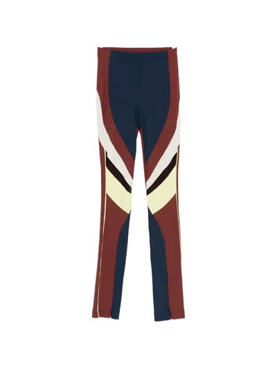 Patrizia Pepe Colourblock Leggings In Multi