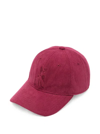 Patrizia Pepe Corduroy Baseball Cap In Pink