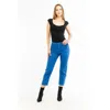Patrizia Pepe Cotton Casual Women's Pants In Blue
