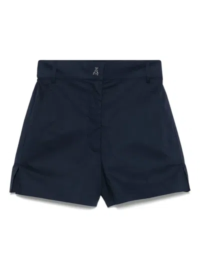 Patrizia Pepe Cotton Shorts In Blue