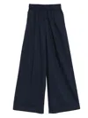 Patrizia Pepe Cotton Trousers In Blue