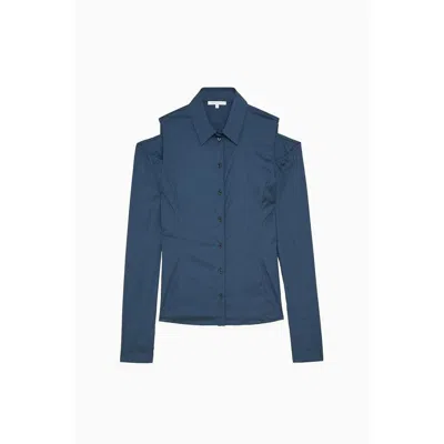 Patrizia Pepe Cotton Women's Blouse In Blue