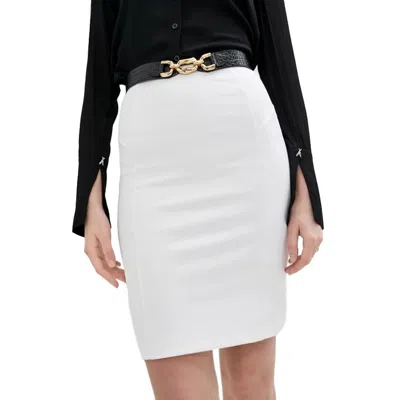 Patrizia Pepe Cotton Women's Skirt In White