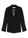 Patrizia Pepe Crepe Blazer In Black