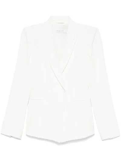 Patrizia Pepe Crepe Blazer In White
