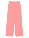 Patrizia Pepe Crepe Trousers In Pink