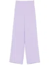 Patrizia Pepe Crepe Trousers In Purple