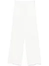 Patrizia Pepe High-waisted Trousers In White