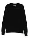 Patrizia Pepe Crew-neck Sweater In Black