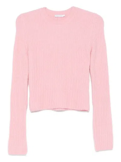 Patrizia Pepe Crew Neck Sweater In Pink