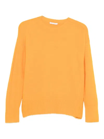 Patrizia Pepe Crew-neck Sweater In Yellow