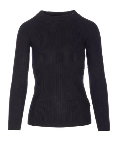 Patrizia Pepe Crewneck Knitwear In Black