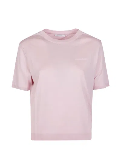 Patrizia Pepe Crew-neck T-shirt In Pink