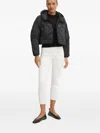 Patrizia Pepe Cropped Slim-fit Jeans In White