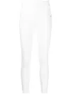 Patrizia Pepe Cropped Slim-fit Jeggings In White