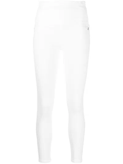 Patrizia Pepe Cropped Slim-fit Jeggings In White