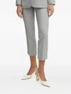 Patrizia Pepe Cropped Trousers In Gray