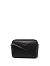 Patrizia Pepe Small Leather Crossbody Bag In Black  