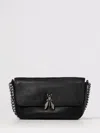 Patrizia Pepe Borsa A Spalla In Pelle Con Tracolla In Catena Black In Black