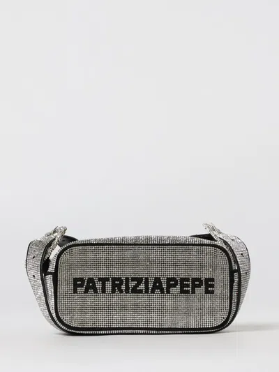 Patrizia Pepe Crossbody Bag  Woman Color Silver In Gray