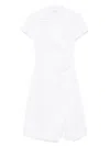 Patrizia Pepe Crossover Midi Dress In White