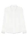 Patrizia Pepe Crystal-embellished Georgette Shirt