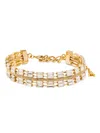 Patrizia Pepe Crystal-embellished Necklace In Gold