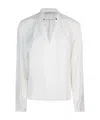 Patrizia Pepe Blusa Bianca Con Gemelli In White