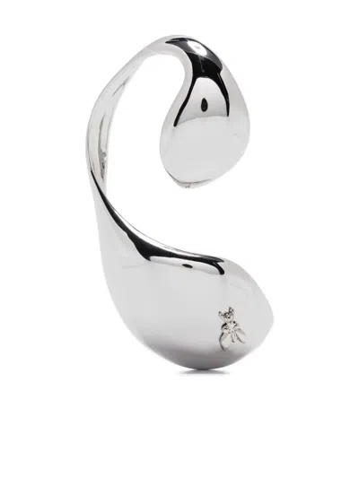 Patrizia Pepe Curved Brass Earcuff In Neutral