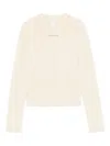 Patrizia Pepe Cut-out Cardigan In White