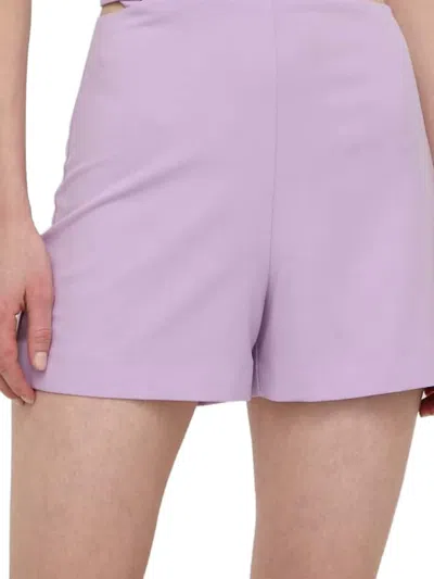 Patrizia Pepe Cut-out Detail Shorts In Purple