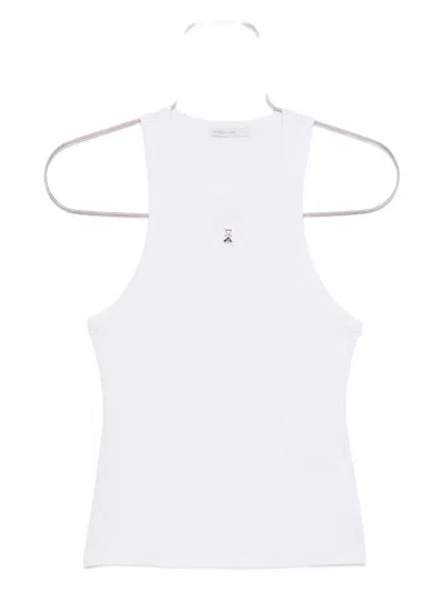 Patrizia Pepe Cut Out-detail Top In White