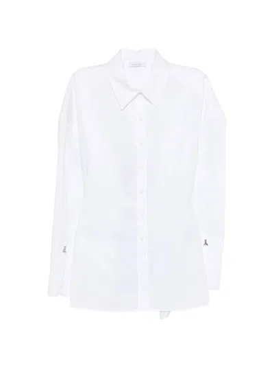 Patrizia Pepe Cut-out Shirt In White