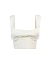 Patrizia Pepe Top Cut-out Bianco In White