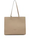 Patrizia Pepe Debossed-logo Shoulder Bag In Neutrals