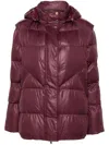 Patrizia Pepe Detachable-sleeves Puffer Jacket In Purple