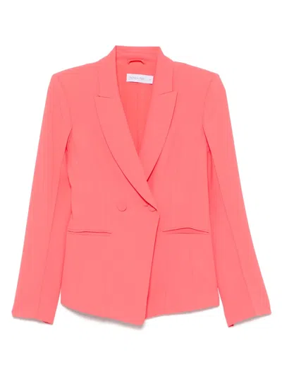 Patrizia Pepe Double-breasted Blazer In Pink