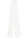 Patrizia Pepe Fitted Polyester Suit With Sharp Lapels And Tailored Silhouette In White